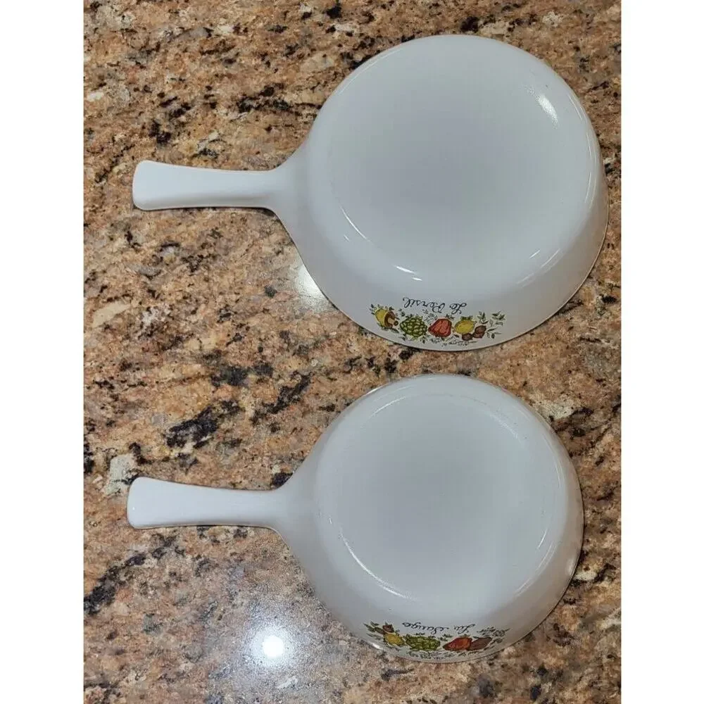 Corning Ware Spice of Life Menuettes (Set of 2) P-81-B, P-83-B No Lids
